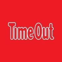 Time Out logo with white text on red background