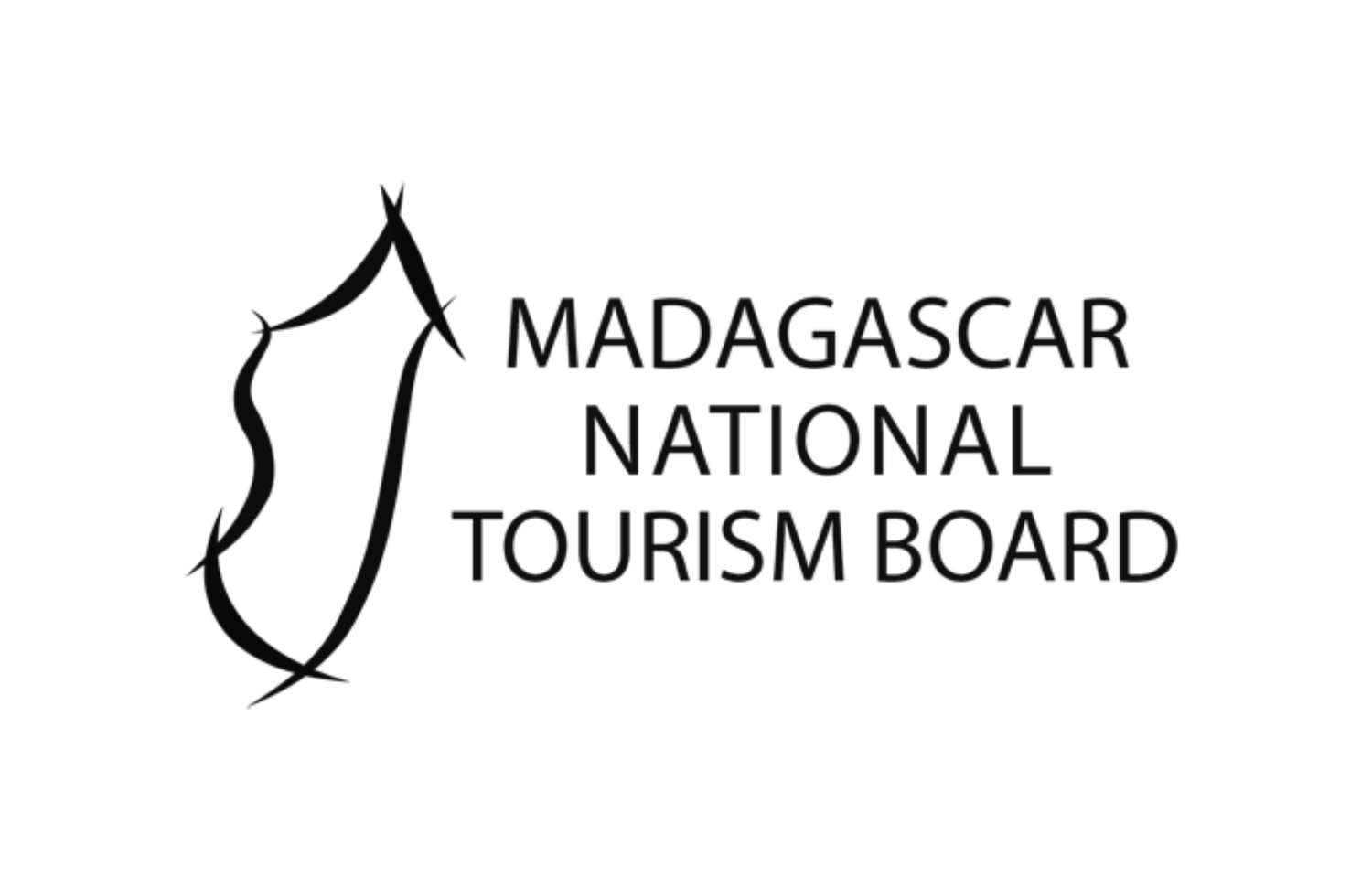 Madagascar National Tourism Board logo featuring a stylized map of Madagascar and the text 'Madagascar National Tourism Board'. Hyperlocal World of Travel.