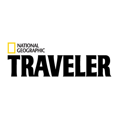 National Geographic logo with a black background